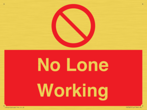 No Lone Working